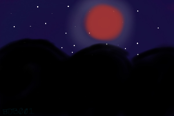 Blood red moon
