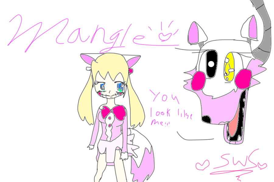 me in my mangle costume