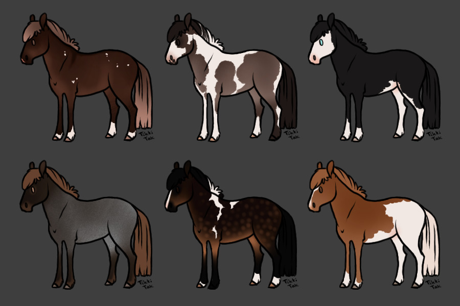horse designs one horse per token