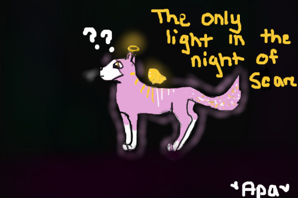 The only light, in the night of scares.