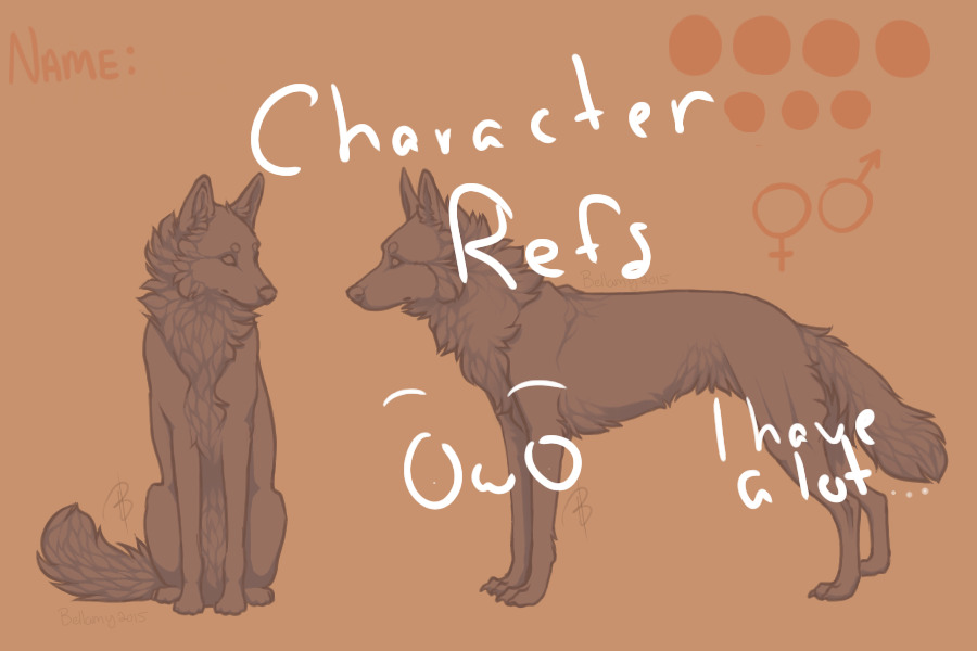 Character reference sheets