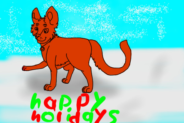 holiday cat Editable