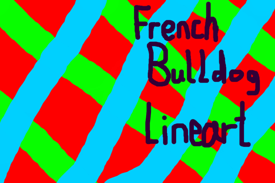 French bulldog lineart
