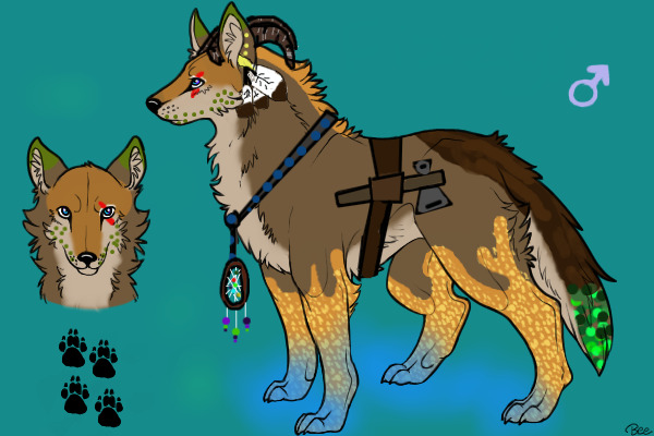 Indian fire and earth elment wolf. (name suggestion wanted!)