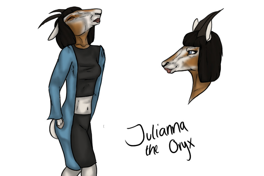 Julianna the Scimatar Horned Oryx
