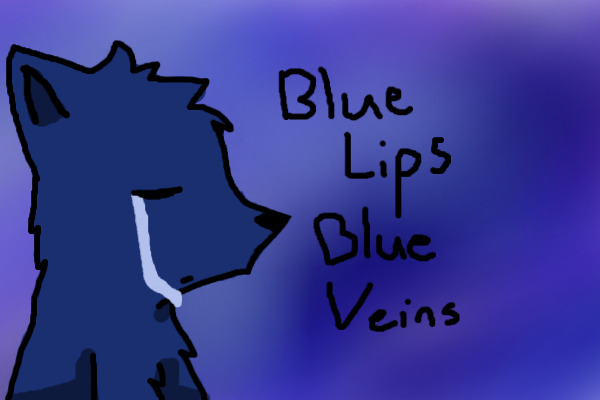 blue lips, blue veins