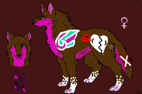 valentine day wolf charater for sale!