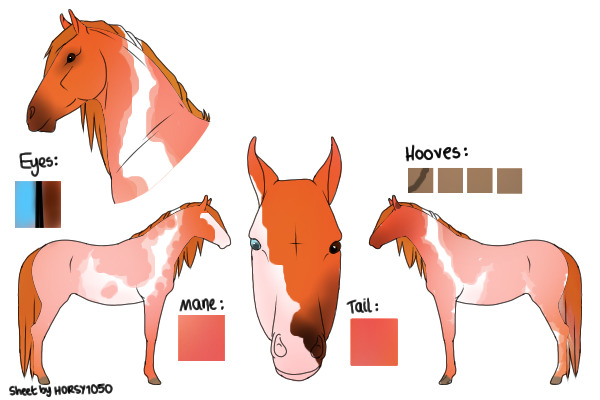 red roan tobiano