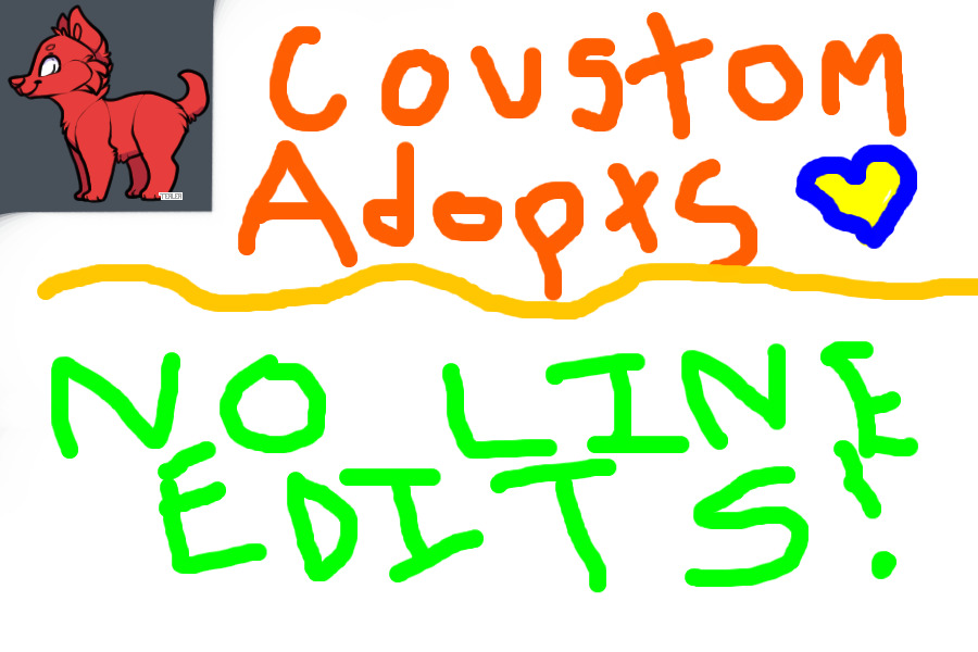 Dog Adoptable COUSTOMS (FREE)
