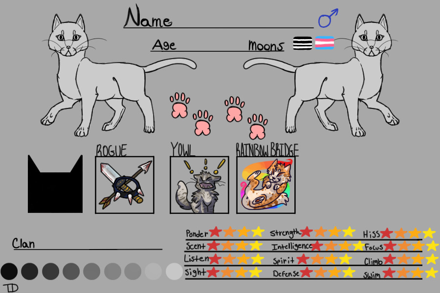 ~ Warrior Cats Reference Sheet v.2 ~