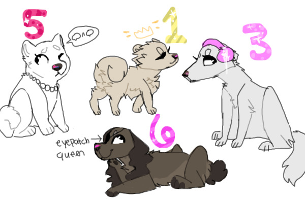 fave characters as dogs #2