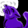 Purple howling cat