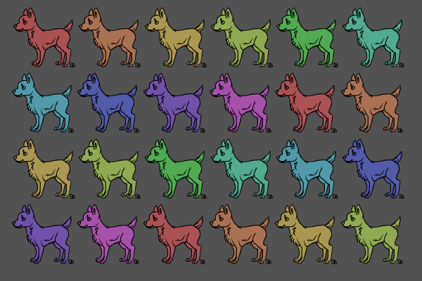 24 Count Canine Adoptable Sheet Editable