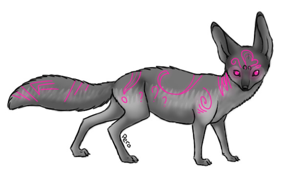 Pink Glowing Fox