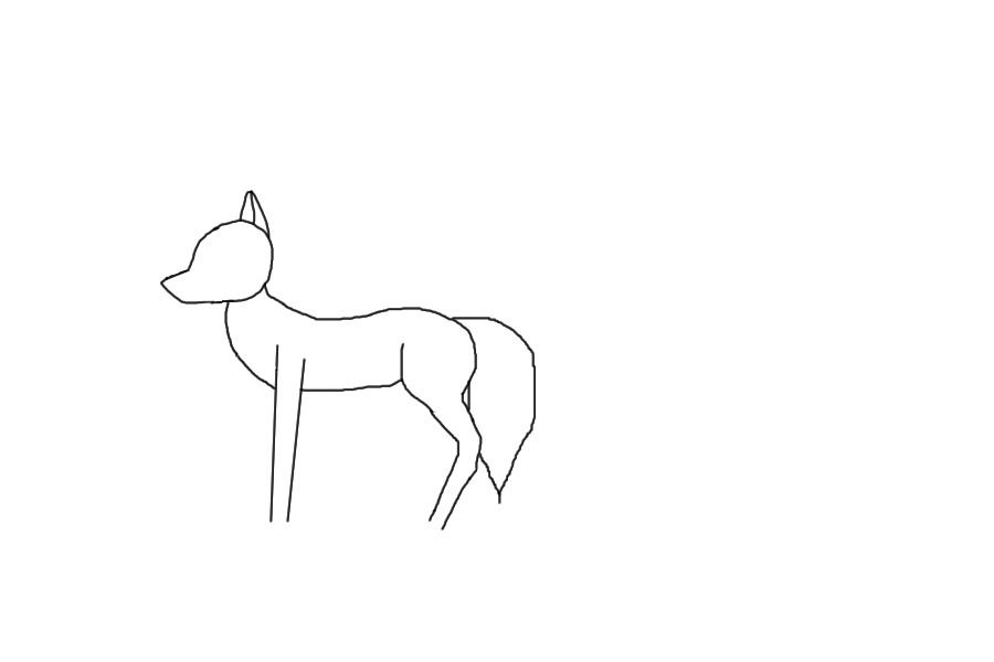 Quick Wolf Sketch