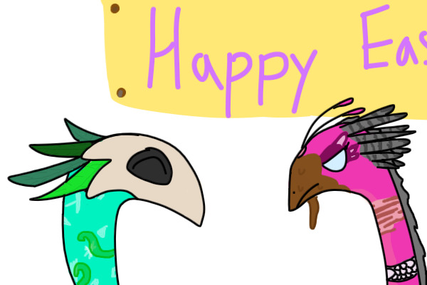 Ask My FR Dragons: #1 Happy (Late, now) Easter!