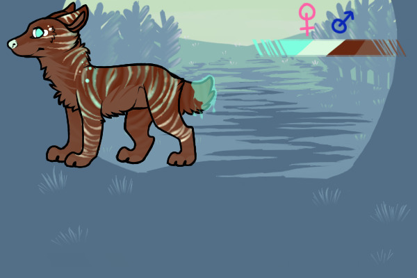 Colorful striped child