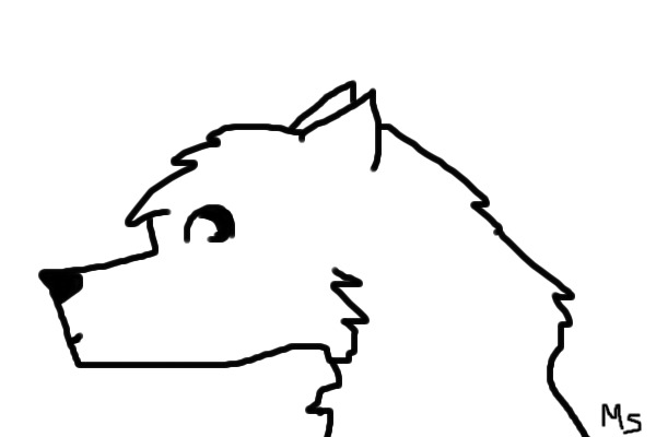 Wolfie!!! not very good but i think its cute! :3