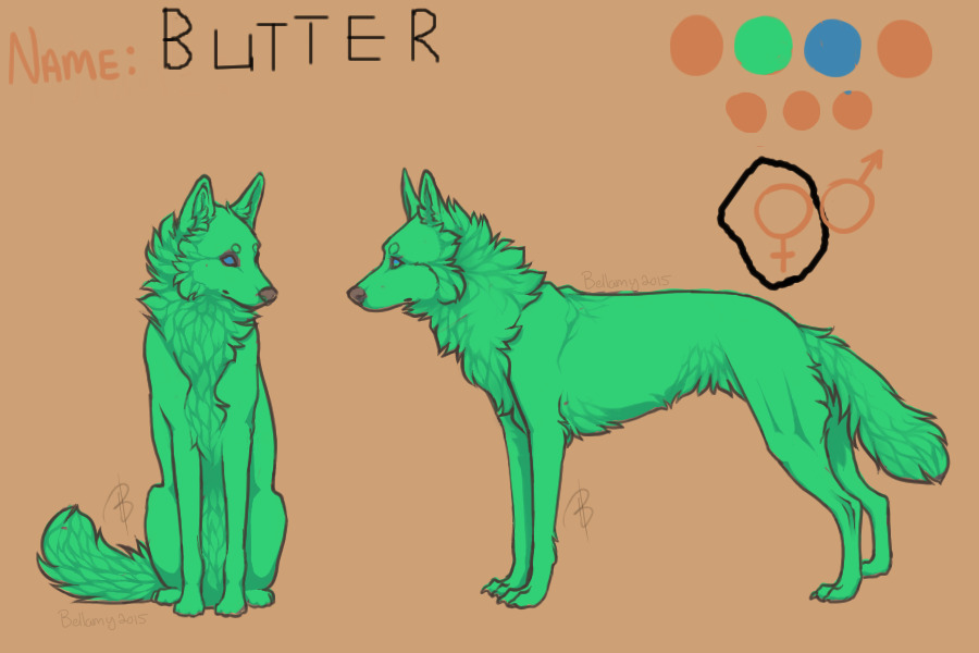 Simple, Cute wolf. (Fail)