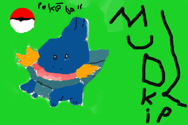 Nerak the Mudkip, and her Pokeball