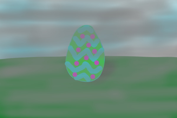 Easter Egg in Mist