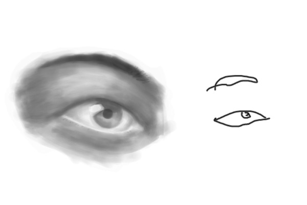 when u try to draw the other eye