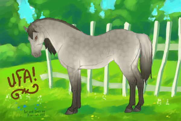 Dapple Grey Spanish Horse (ufa)