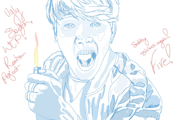 BTS - Jimin - Fire - WIP Sketch