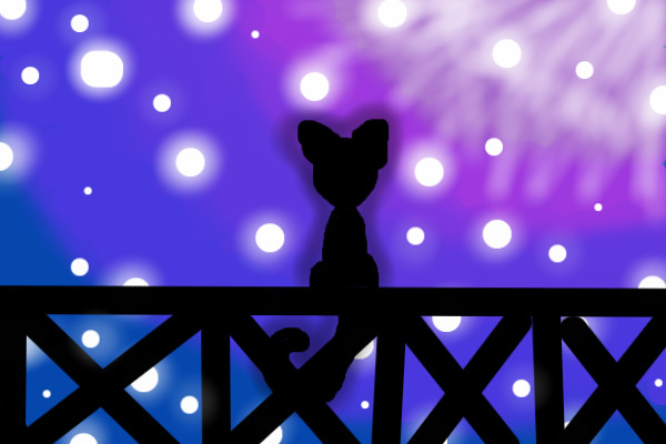 Starclan?/ Cat and the night