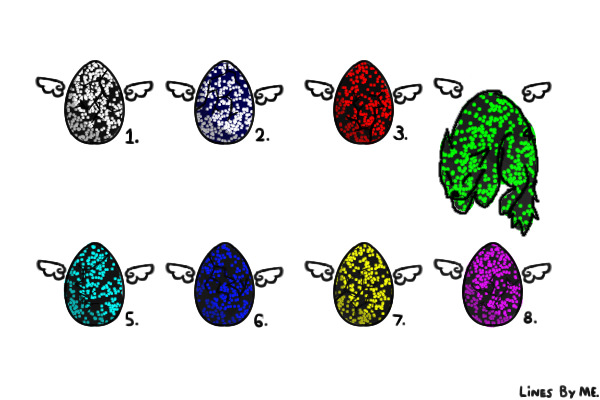 speckled eggs