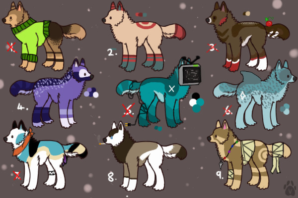 Random Palette Adoptables ♥