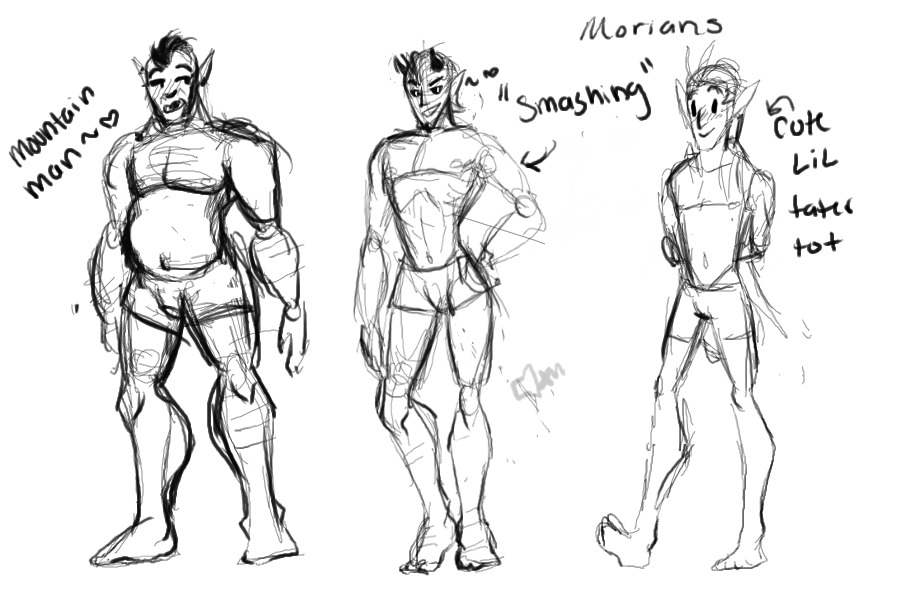 Typical morian body types