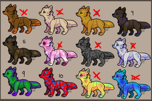 Adoptable wolves