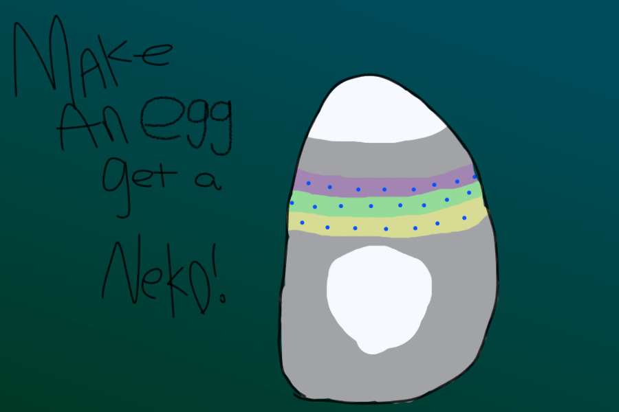 Draw an egg, get a neko - Coloured In!