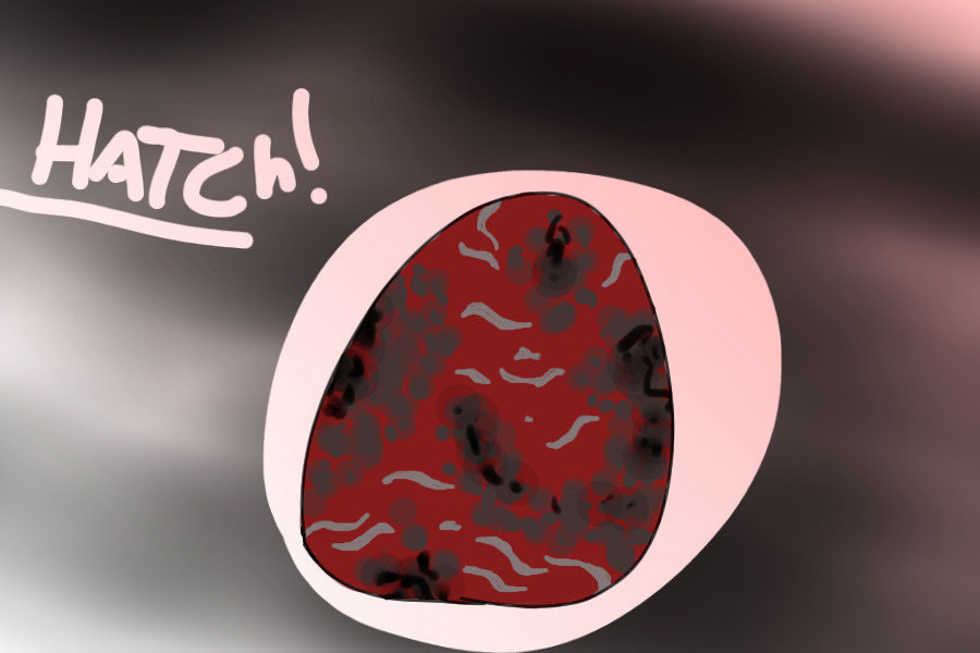 Red, Silver, and Black Egg