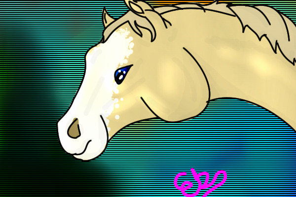 creamello horse head
