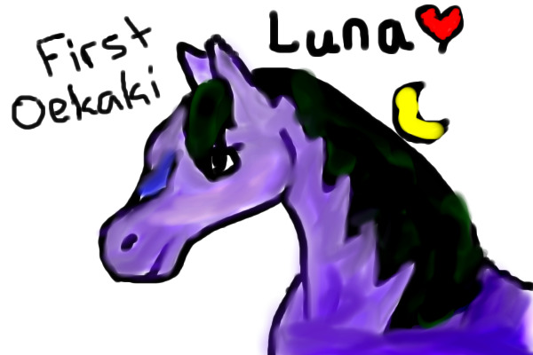 Luna, my first ever Oekaki <3