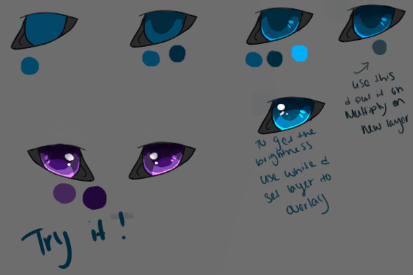 Well I colored some eyes today
