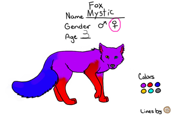 Colored in.