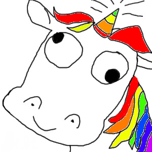 Derpy Rainbow Unicorn ~