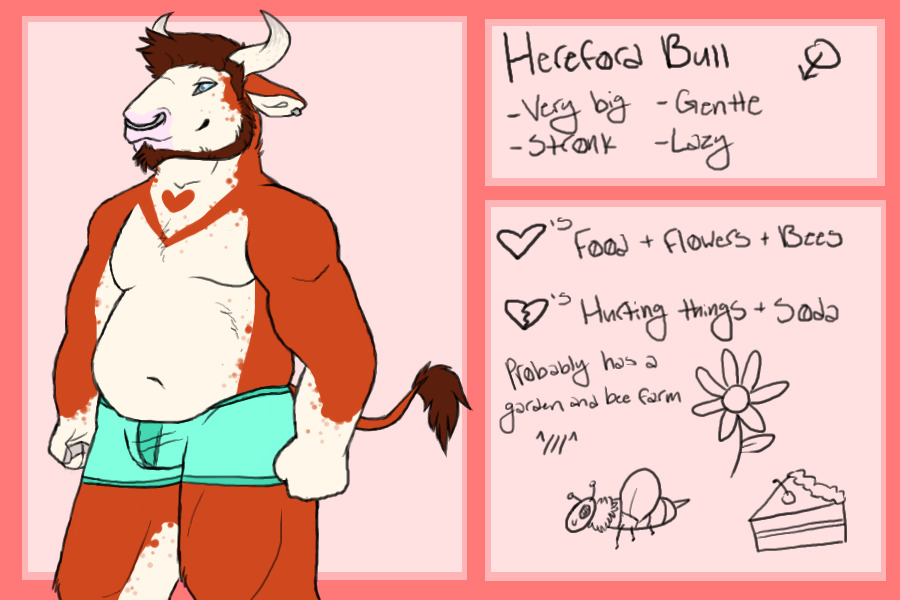 Furtopian #58- Hereford Bull