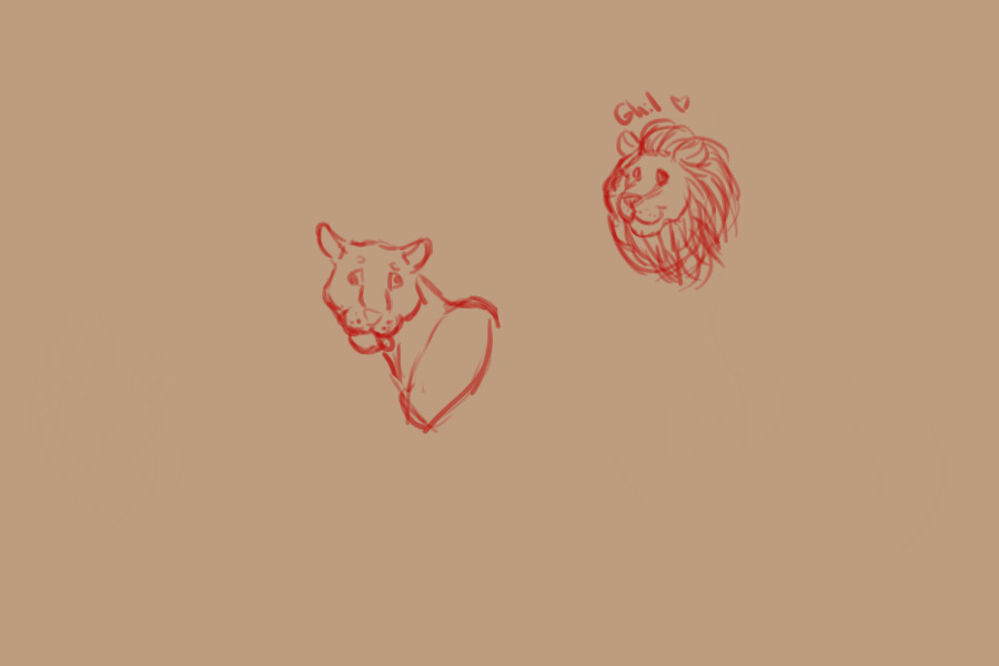 Lion doodles