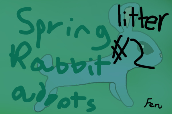 Spring rabbit adopts litter #2