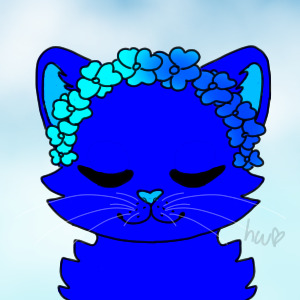 lil flower crown cat