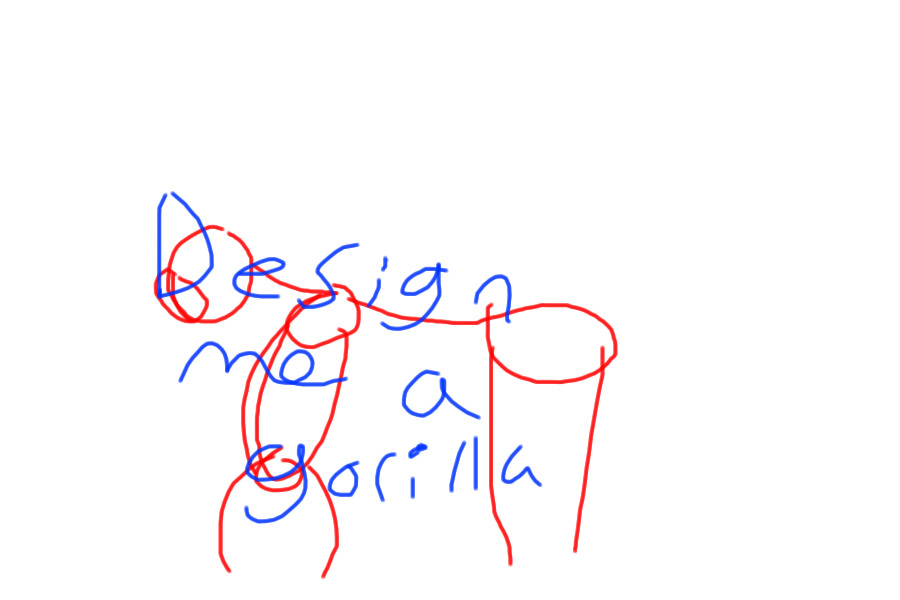 Design me a gorilla(over)