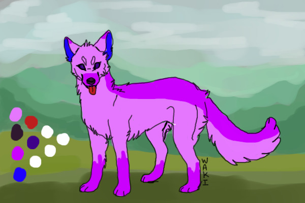 Random pink wolf