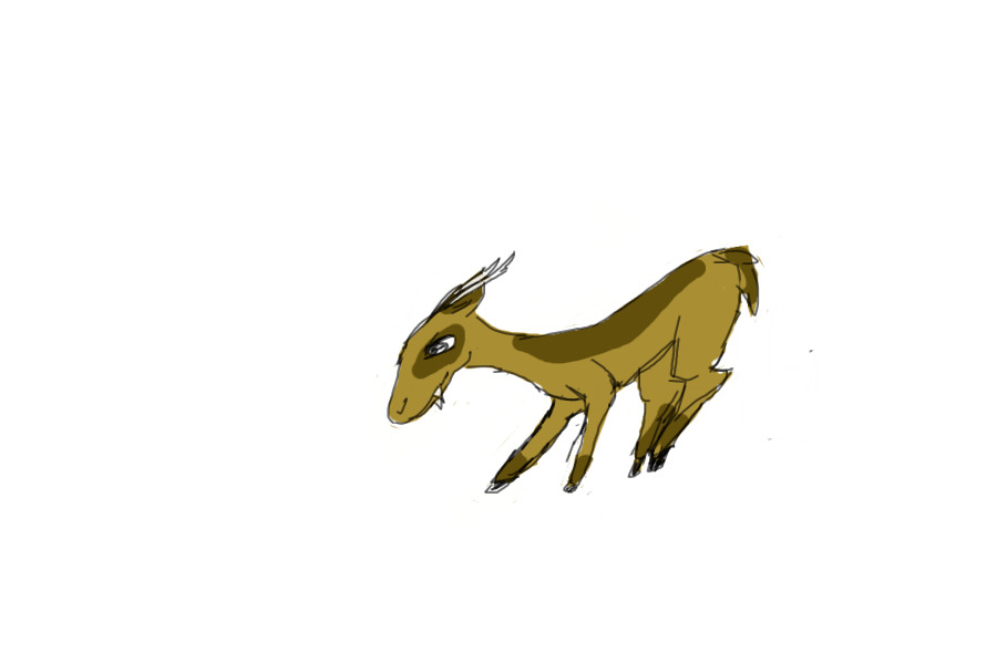 quick deer sketch