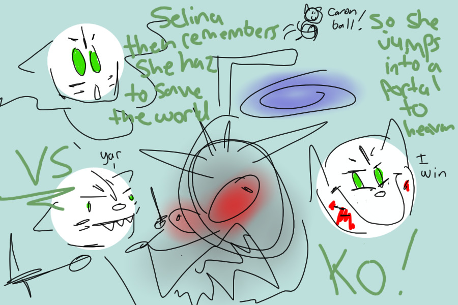 Selina's story as told through really bad art (Part 9)