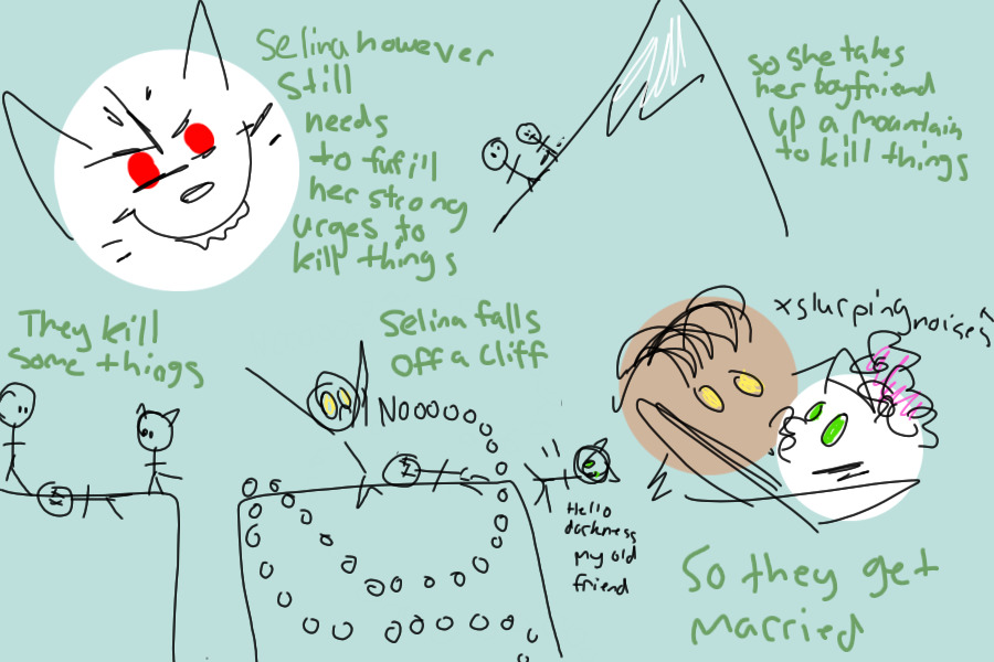 Selina's story as told through really bad art (Part 11)