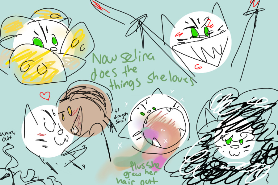 Selina's story as told through really bad art Finale!